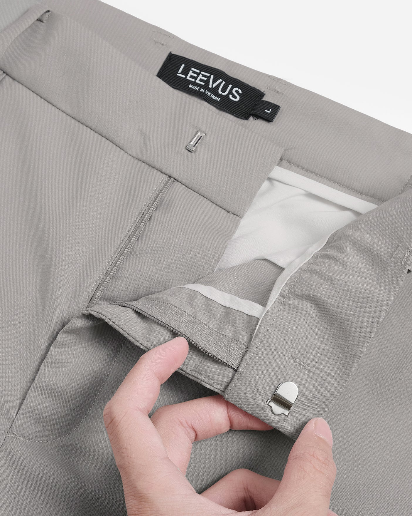 Quần tây nam Elasticband - Chất liệu Twill Rayon - LEEVUS QD04