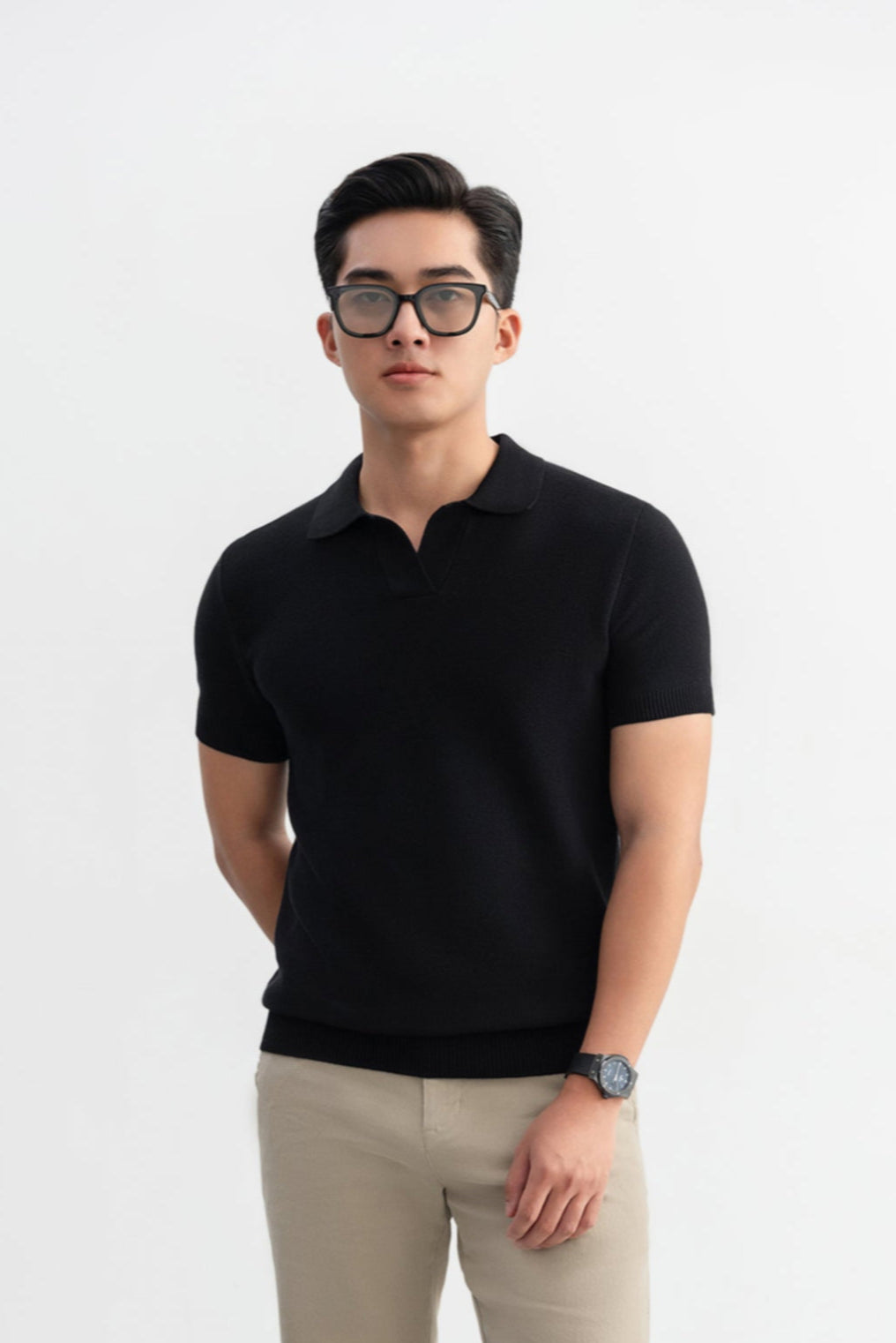 Polo VNeck Knit - LEN DỆT KIM - APL335