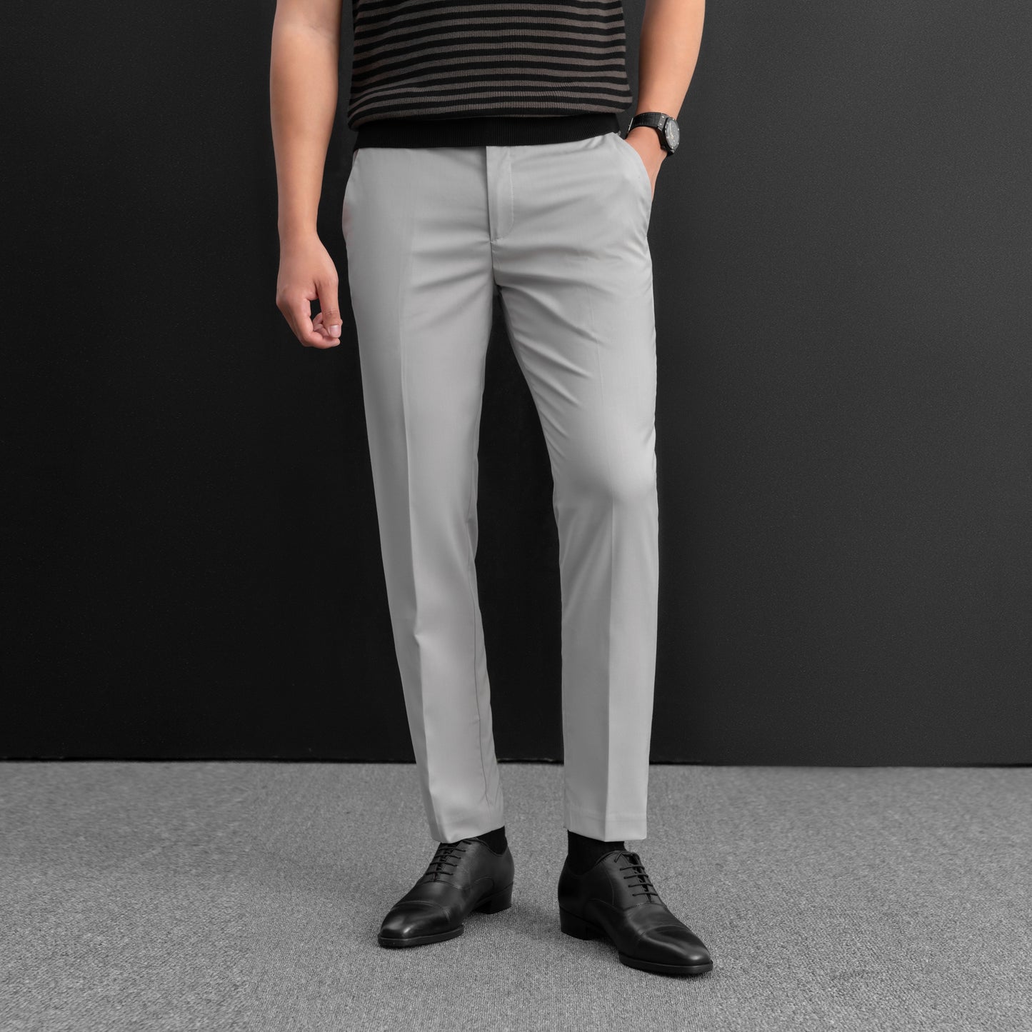 Quần tây nam Elasticband - Chất liệu Twill Rayon - LEEVUS QD04