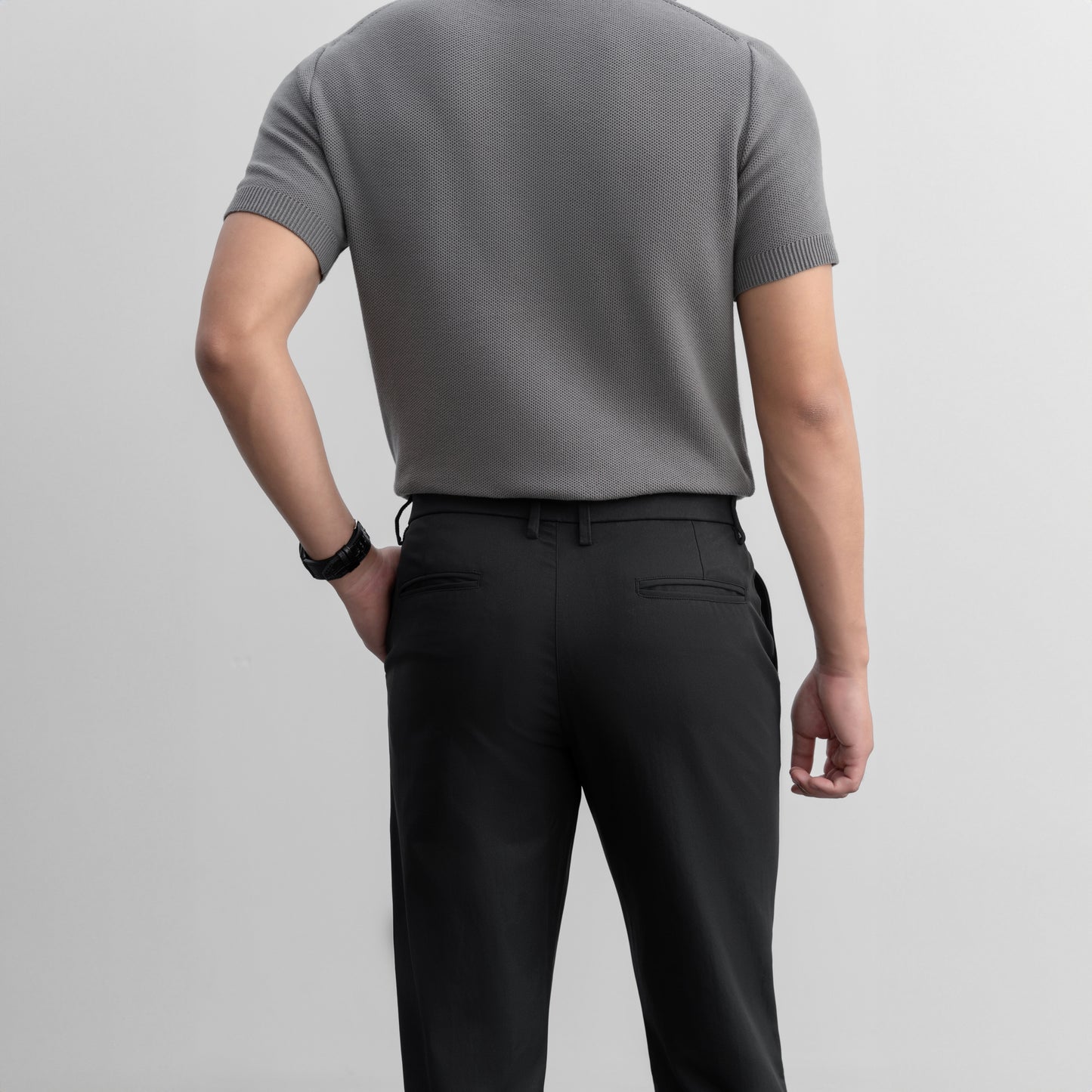 Quần kaki Stretch Chinos - Chất liệu khaki - LEEVUS QD05