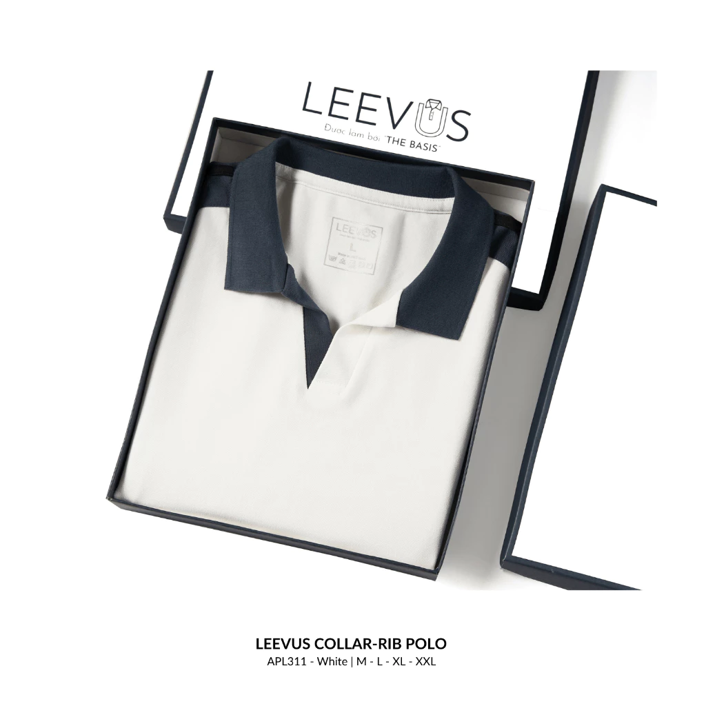 Áo Thun Polo V-NECK CVC LEEVUS Phối Bo APL318