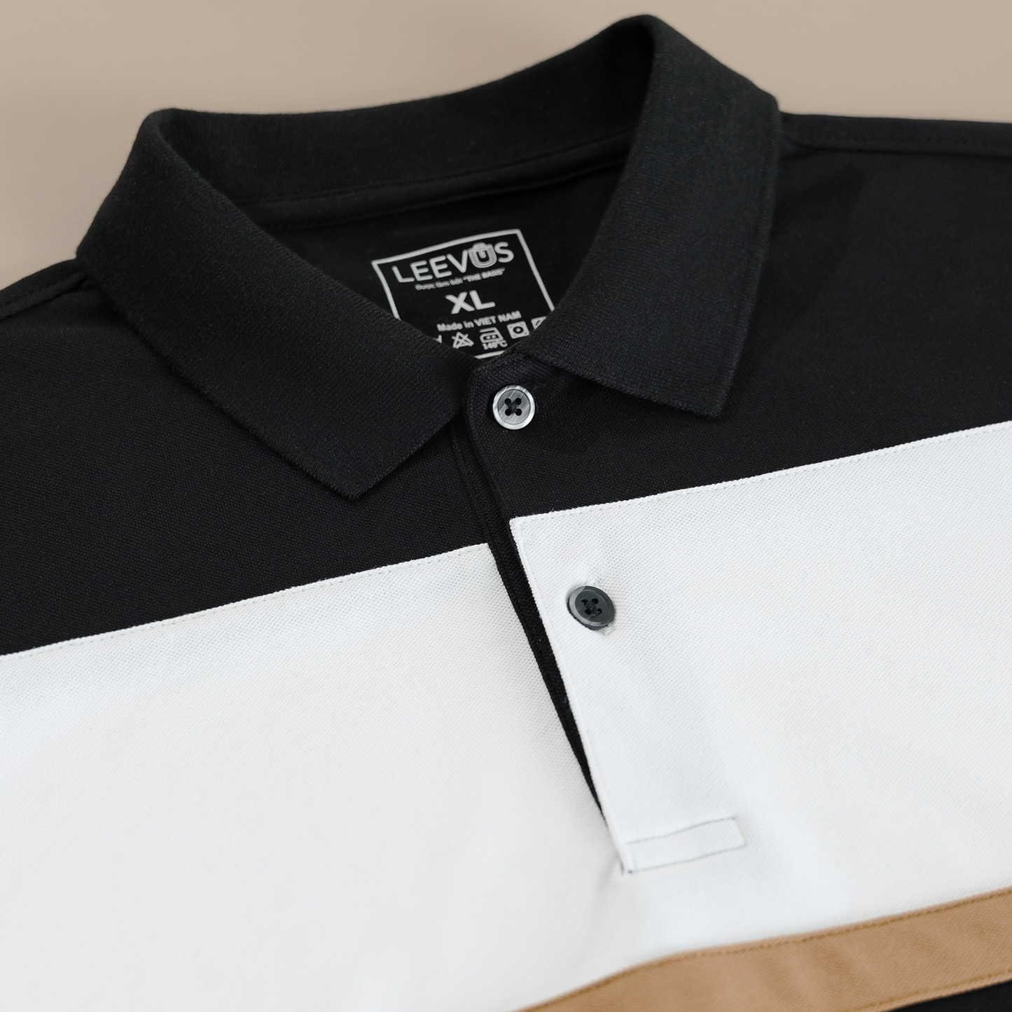 Áo Thun Polo STRIPED BLOCK LEEVUS Phối Màu CVC APL312