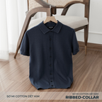 Áo Sơ Mi Nam Dệt Kim RIBBED-COLLAR APL358