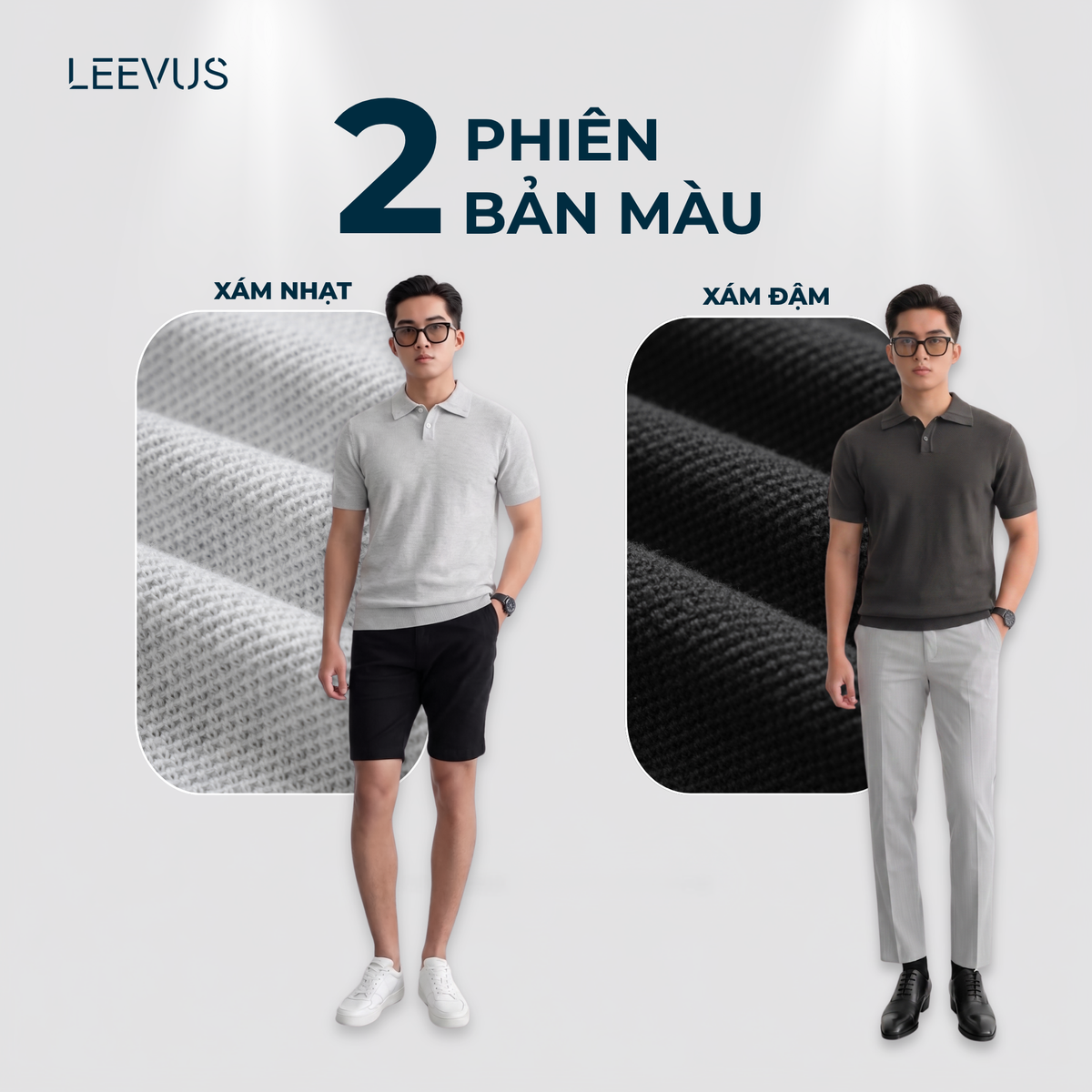 Áo Polo Dệt Kim MOCK Cổ Bẻ Hiện Đại APL356