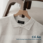 Áo Polo Dệt Kim MOCK Cổ Bẻ Hiện Đại APL356