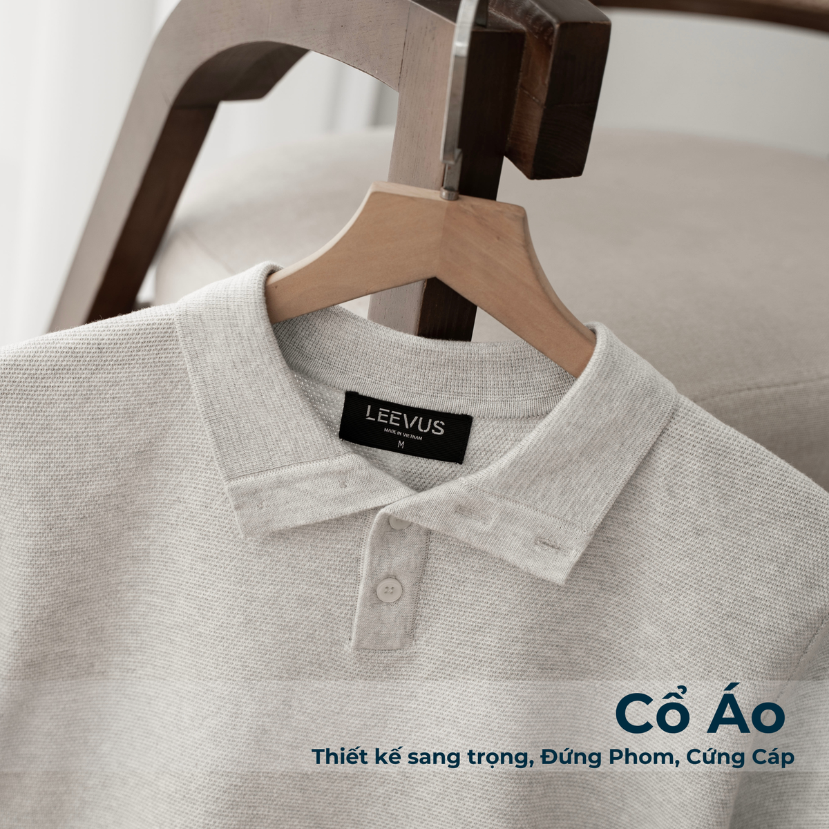 Áo Polo Dệt Kim MOCK Cổ Bẻ Hiện Đại APL356