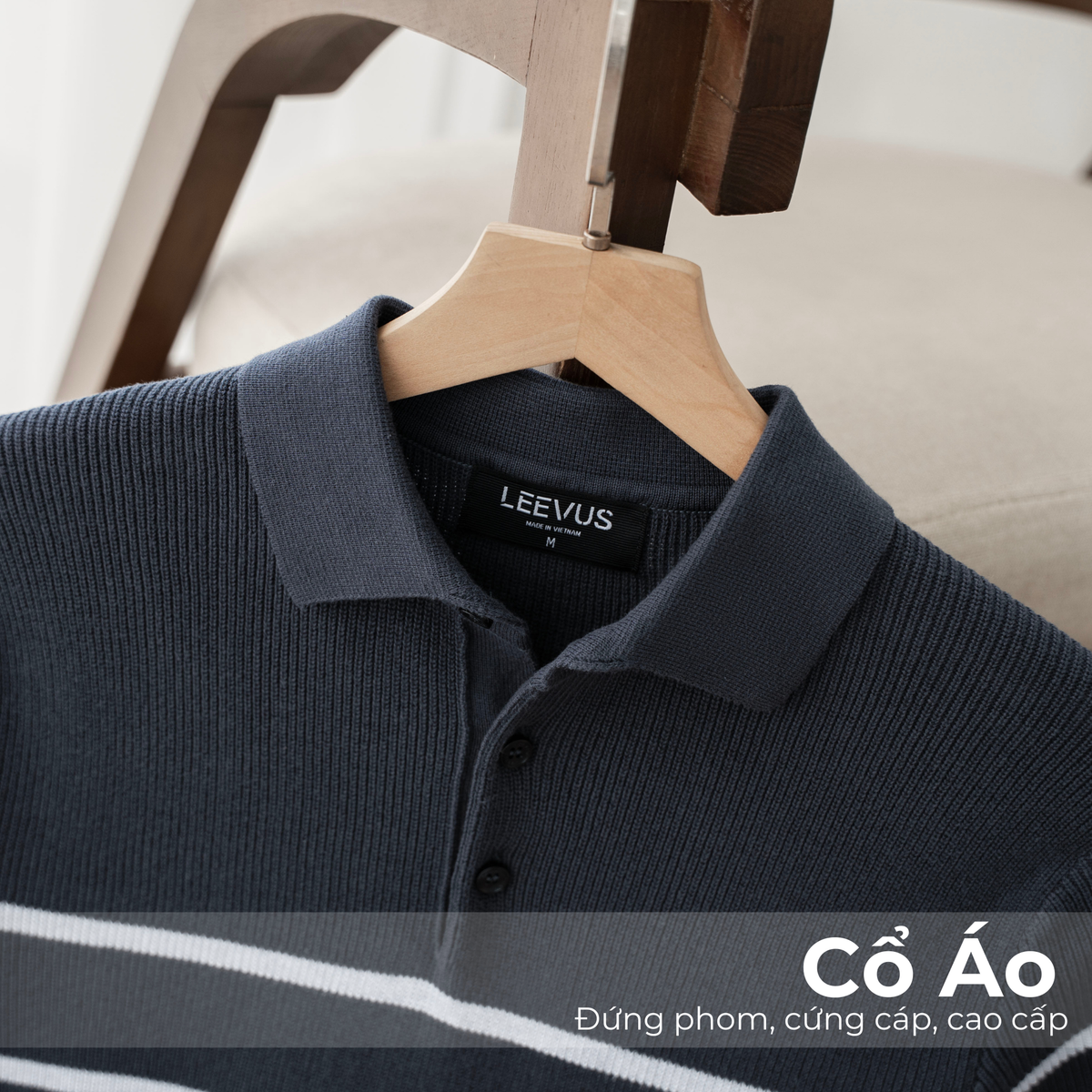 Áo Polo nam DỆT KIM MIX STRIPE, kiểu dệt Ribbed APL354