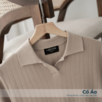 Áo Polo Dệt Kim MOSS STITCH V-Neck APL355