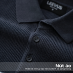 Áo Polo nam DỆT KIM MIX STRIPE, kiểu dệt Ribbed APL354