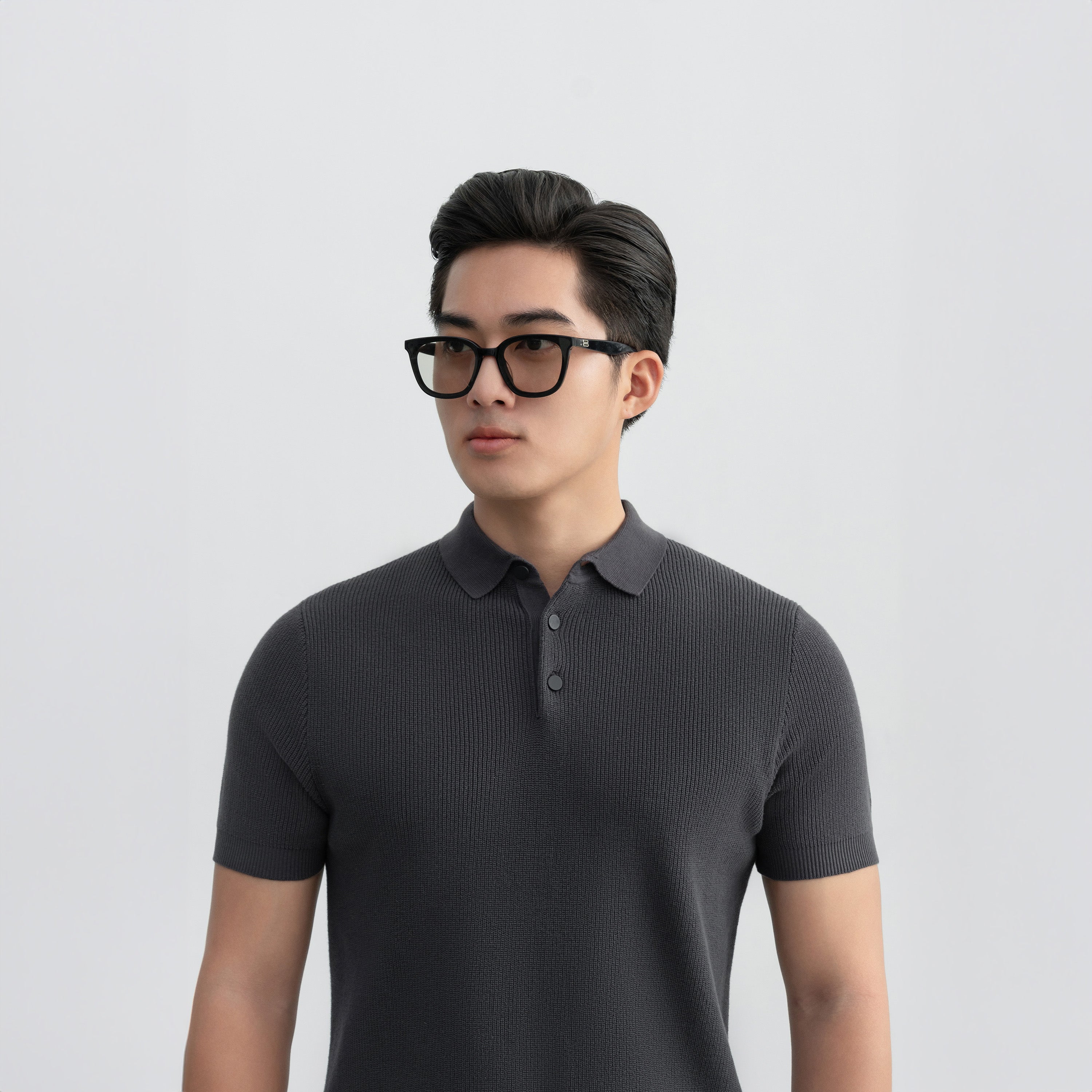 Áo Polo Dệt Kim Rib Basic Knit 100% cotton LEEVUS APL343