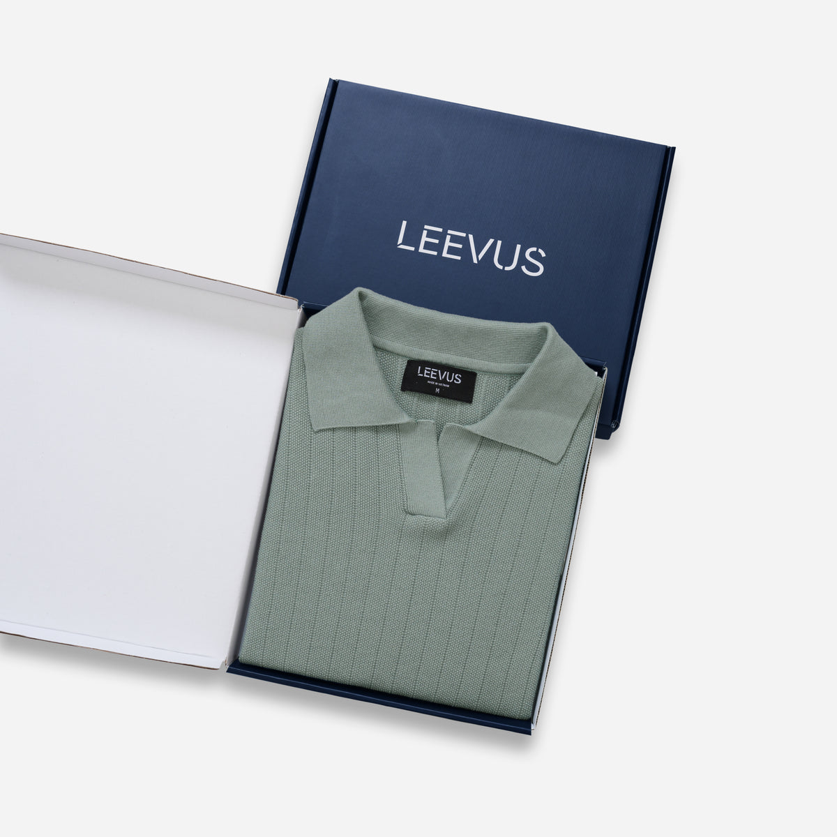Áo Polo Dệt Kim MOSS STITCH V-Neck APL355