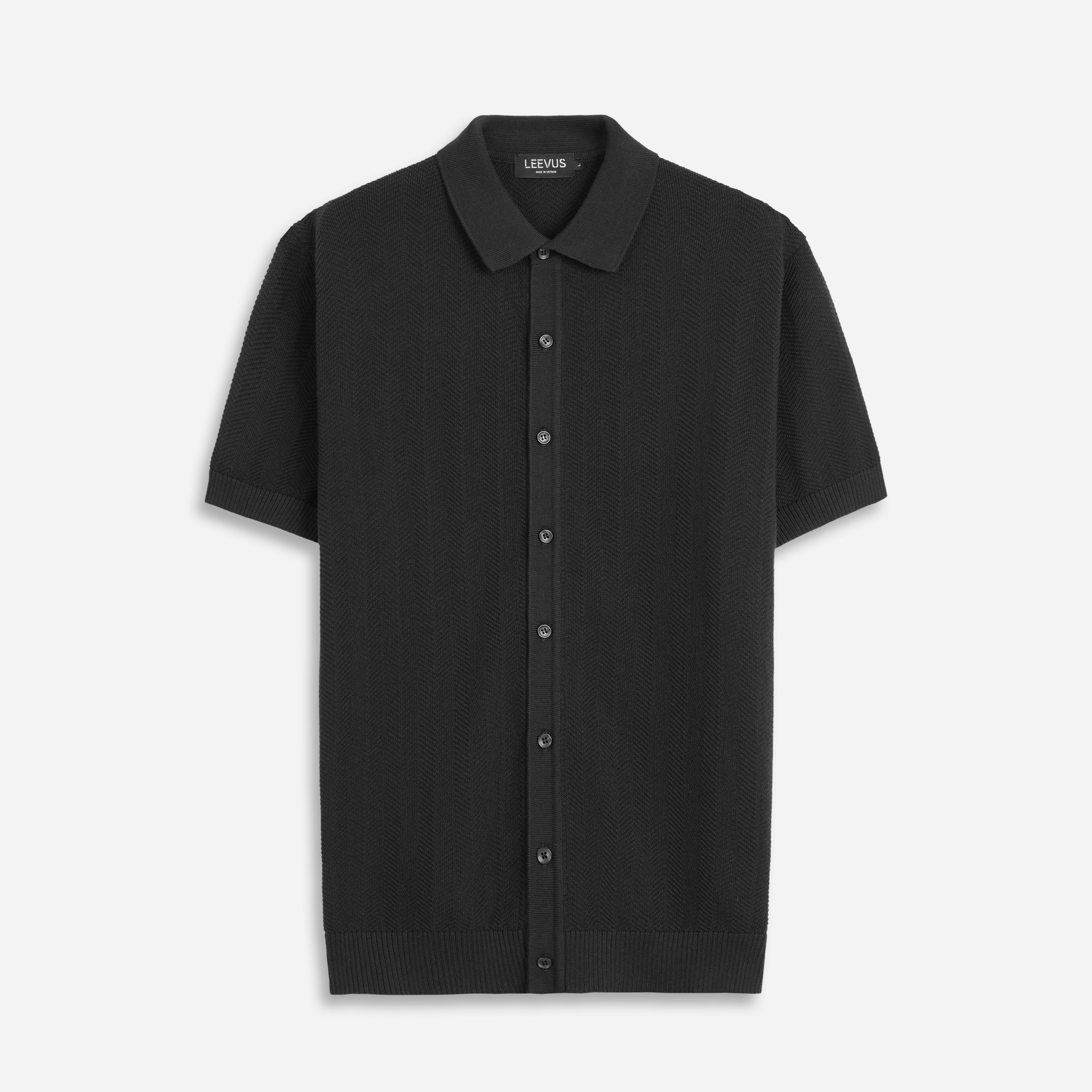 Áo Polo Dệt Kim Leevus HERRINGBONE KNIT APL348