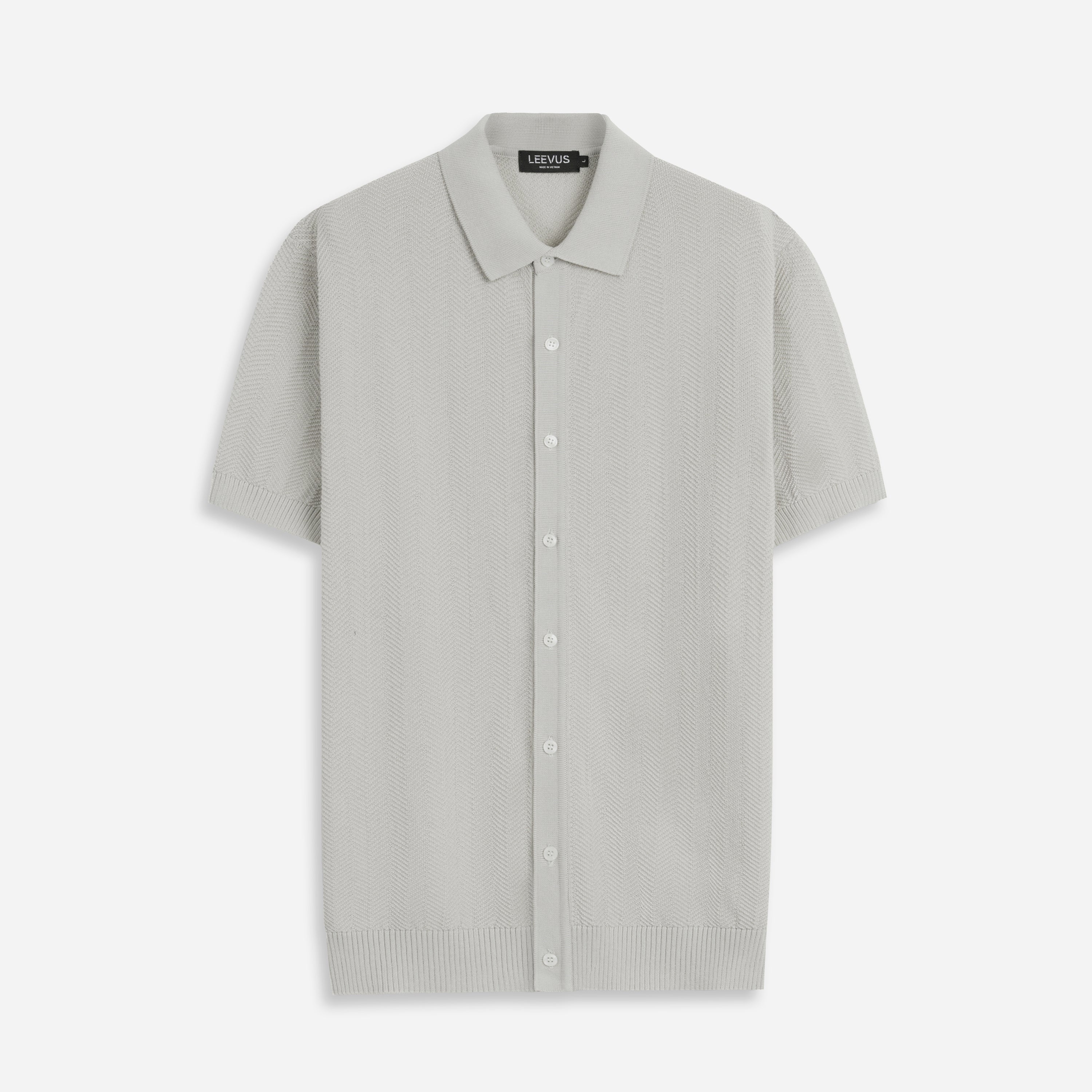 Áo Polo Dệt Kim Leevus HERRINGBONE KNIT APL348