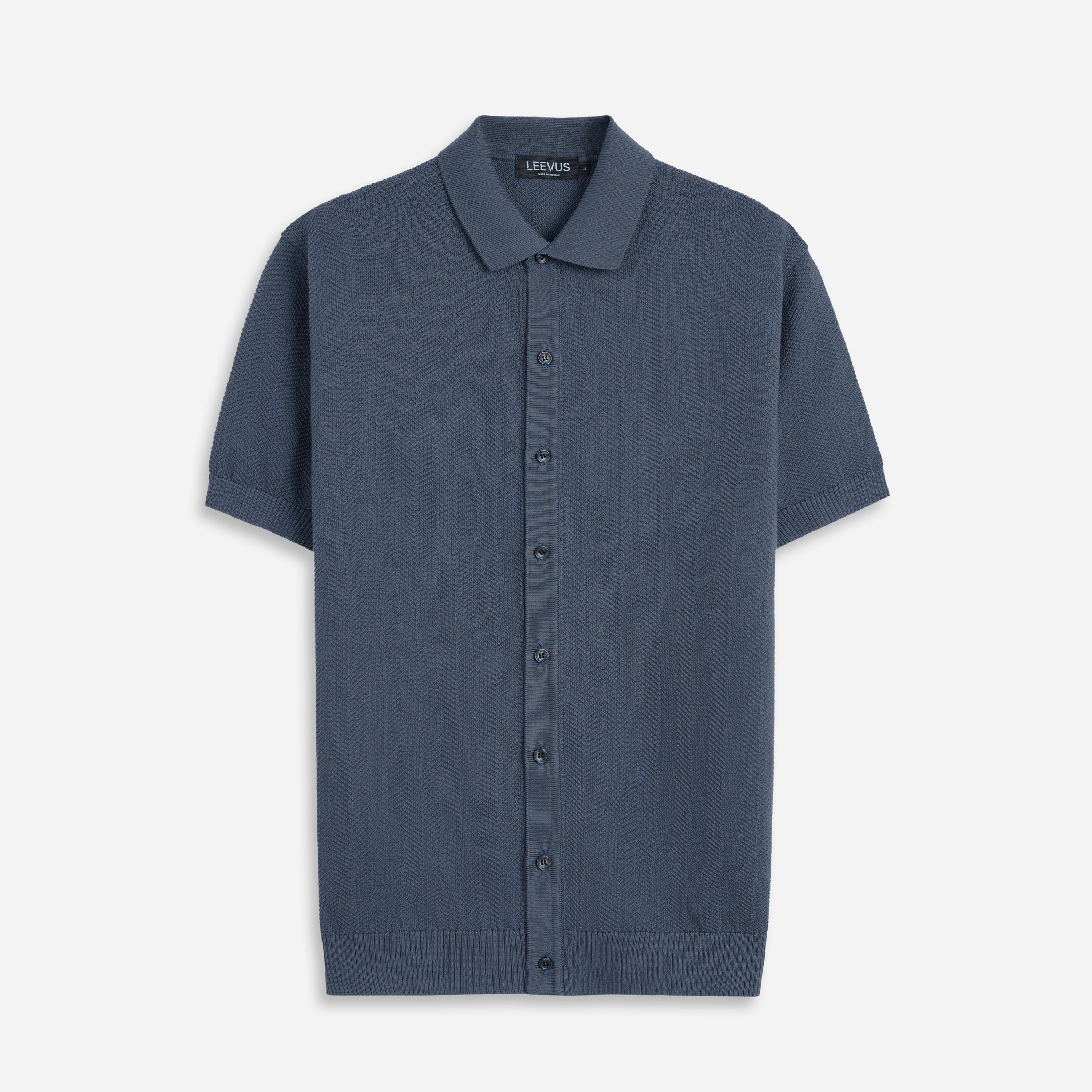 Áo Polo Dệt Kim Leevus HERRINGBONE KNIT APL348