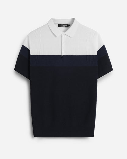 Polo Cyantotype knit - LEN DỆT KIM - APL336