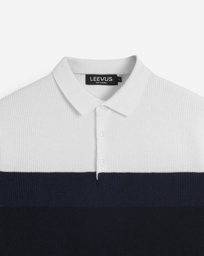 Polo Cyantotype knit - LEN DỆT KIM - APL336