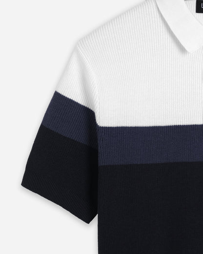 Polo Cyantotype knit - LEN DỆT KIM - APL336