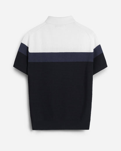 Polo Cyantotype knit - LEN DỆT KIM - APL336