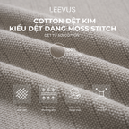 Áo Polo Dệt Kim MOSS STITCH V-Neck APL355