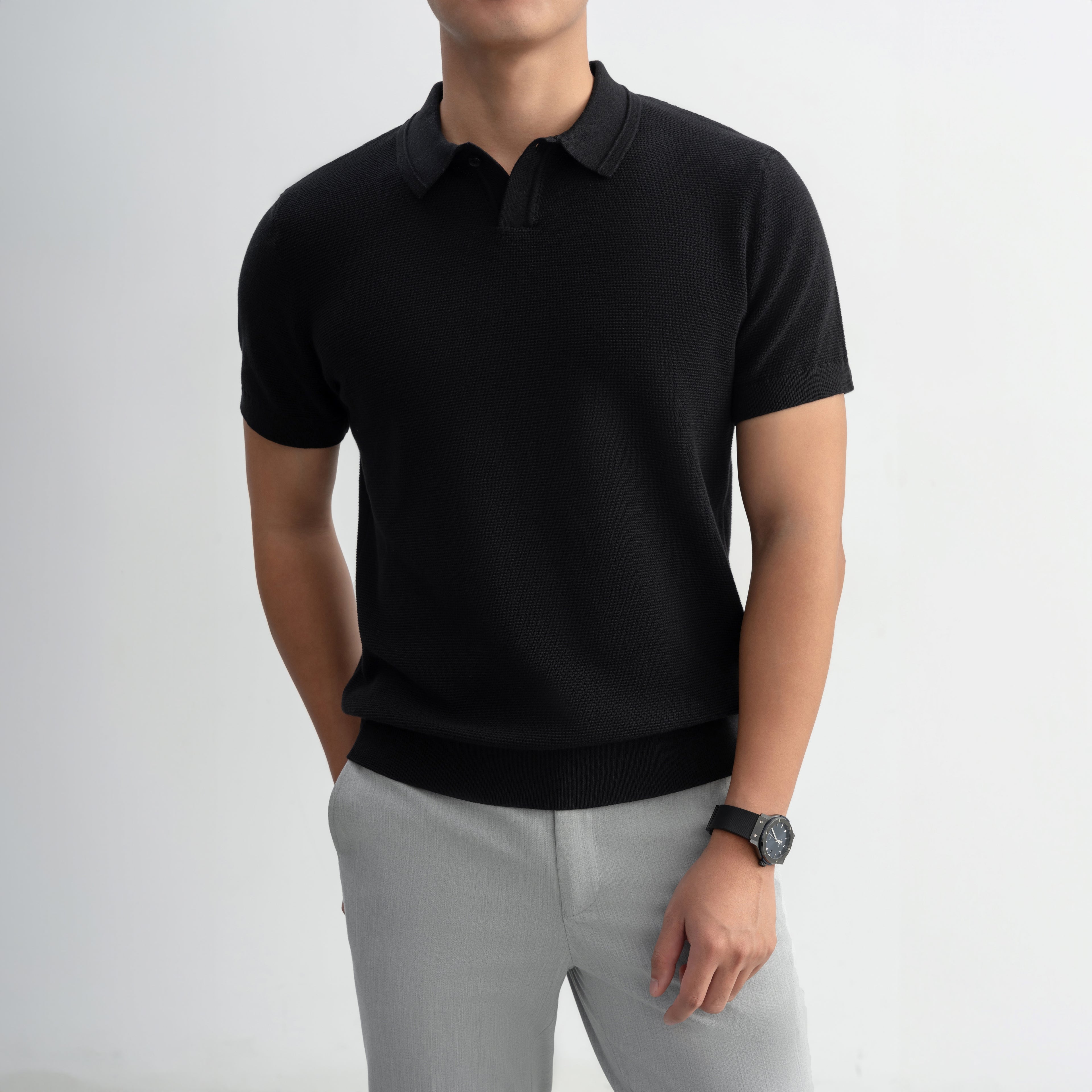 Áo Polo Gata Knit LEN DỆT KIM APL332