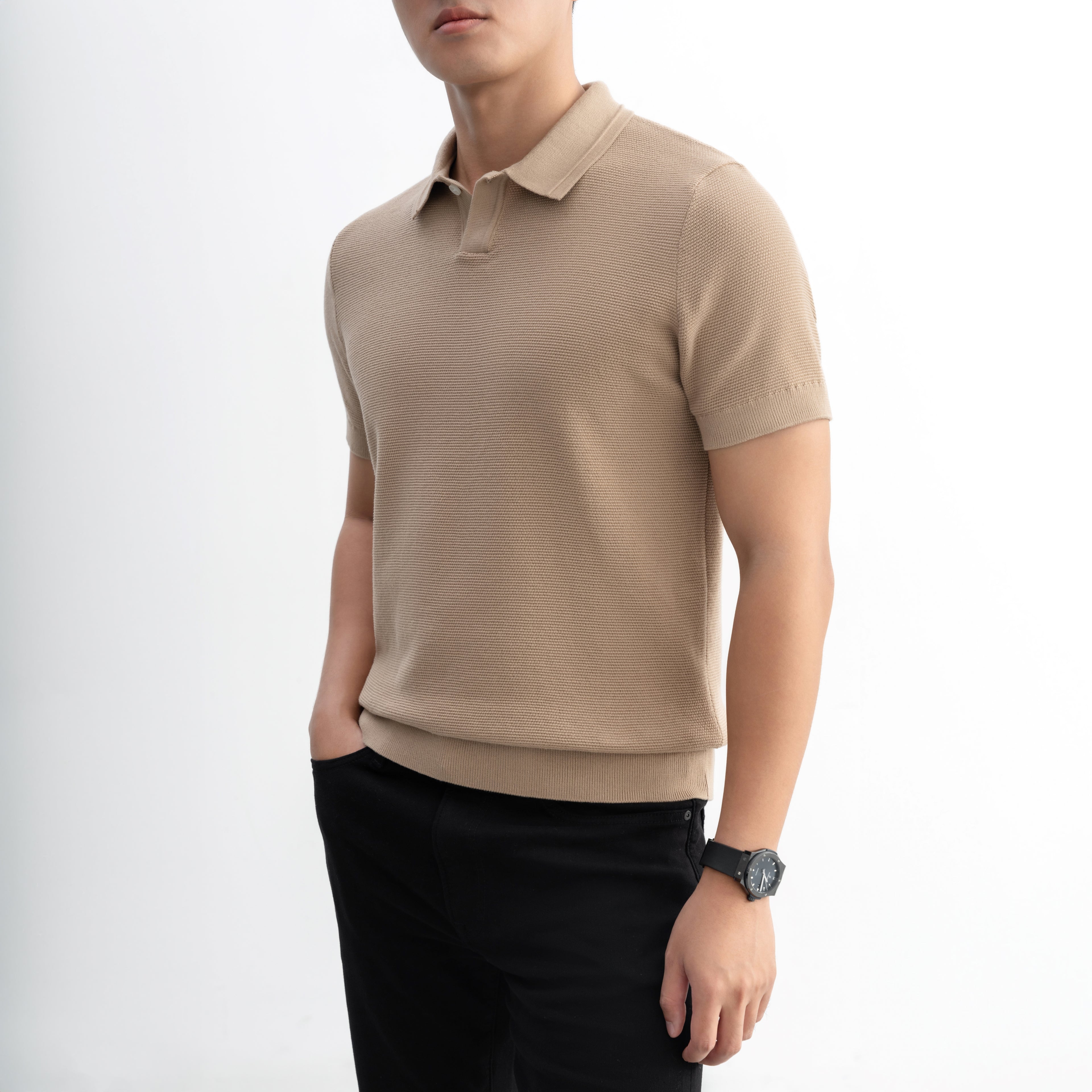Áo Polo Gata Knit LEN DỆT KIM APL332