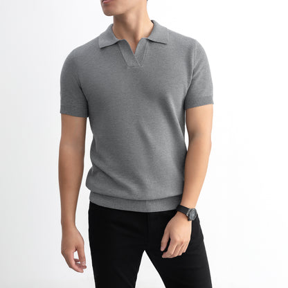 Polo VNeck Knit - LEN DỆT KIM - APL335