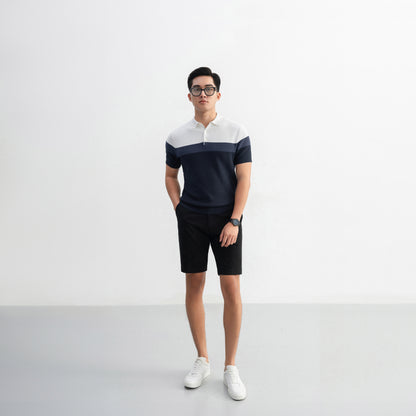 Polo Cyantotype knit - LEN DỆT KIM - APL336