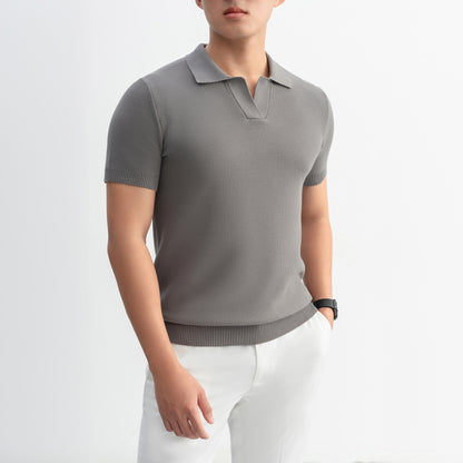 Polo VNeck Knit - LEN DỆT KIM - APL335