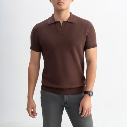 Polo VNeck Knit - LEN DỆT KIM - APL335