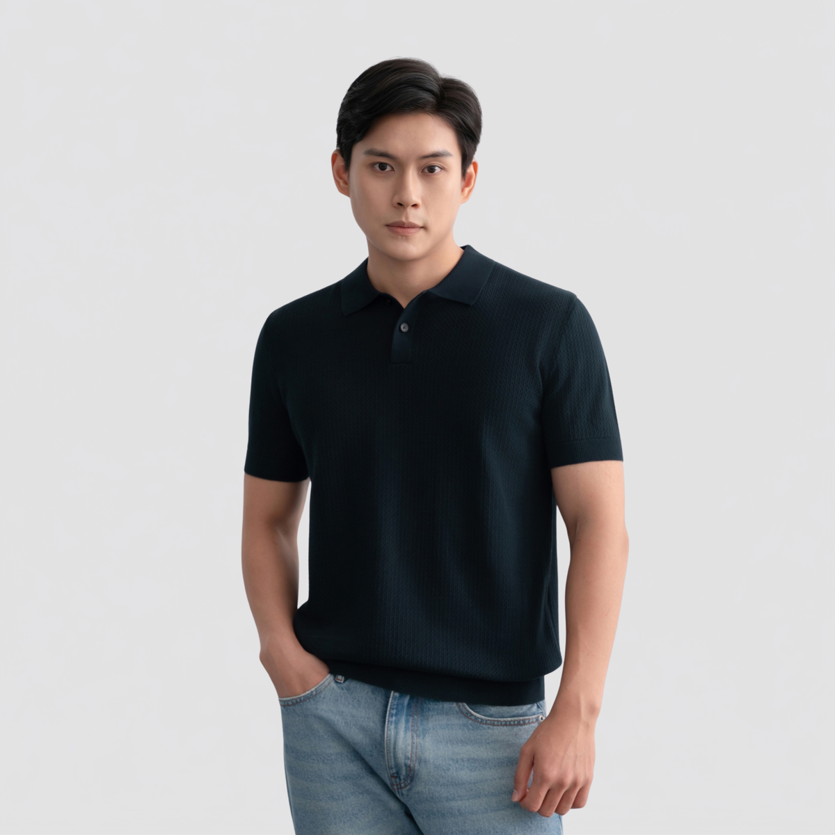 Áo Polo Nam Dệt Kim Deki APL377