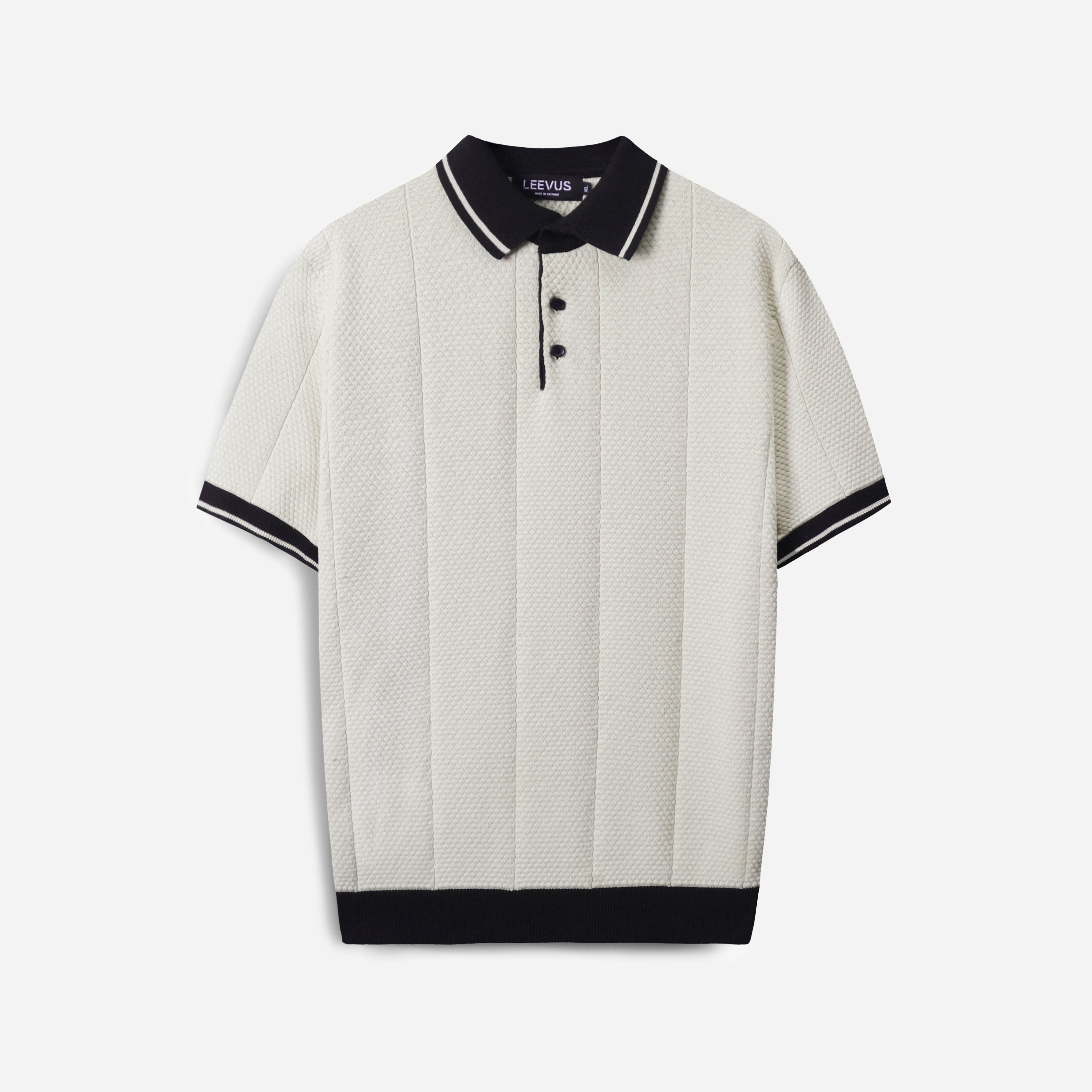 Áo Polo Dệt Kim Leevus Bobble Stitch APL350