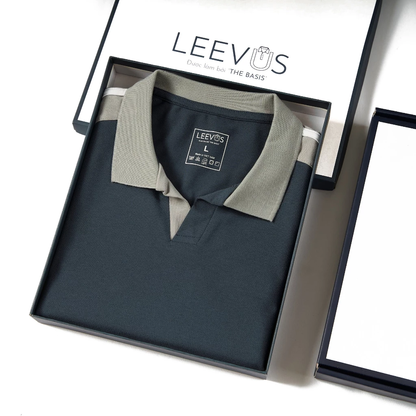 Áo Thun Polo V-NECK CVC LEEVUS Phối Bo APL318