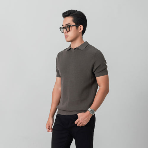 Áo Polo Dệt Kim Leevus Ribbed Knit APL353