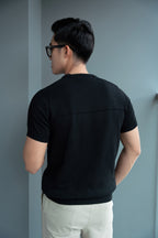 Áo Thun Cổ Tròn Dệt Kim Mix Ribbed AT30