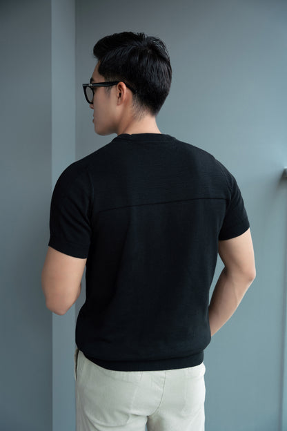 Mix Ribbed T-shirt - LEN DỆT KIM - AT30