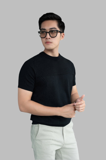 Mix Ribbed T-shirt - LEN DỆT KIM - AT30