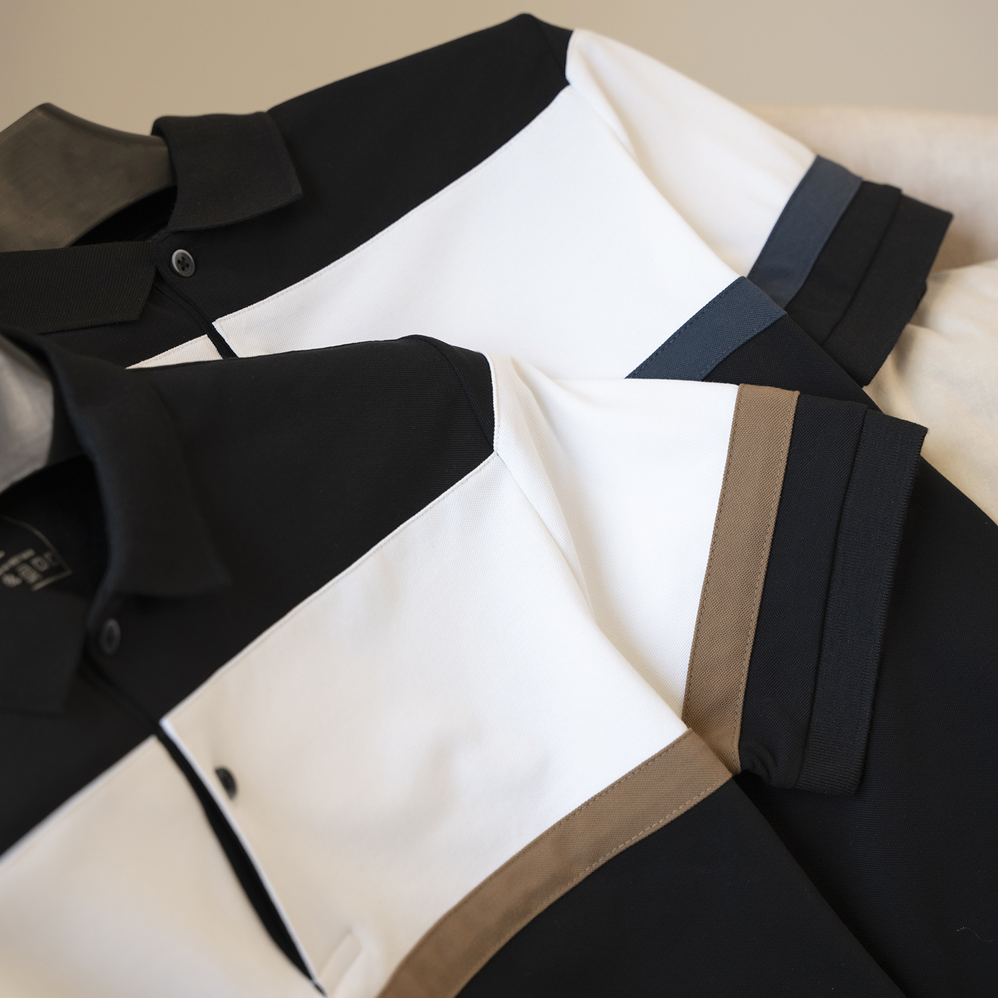 Áo Thun Polo STRIPED BLOCK LEEVUS Phối Màu CVC APL312