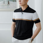 Áo Polo STRIPED BLOCK LEEVUS Phối Màu CVC APL312